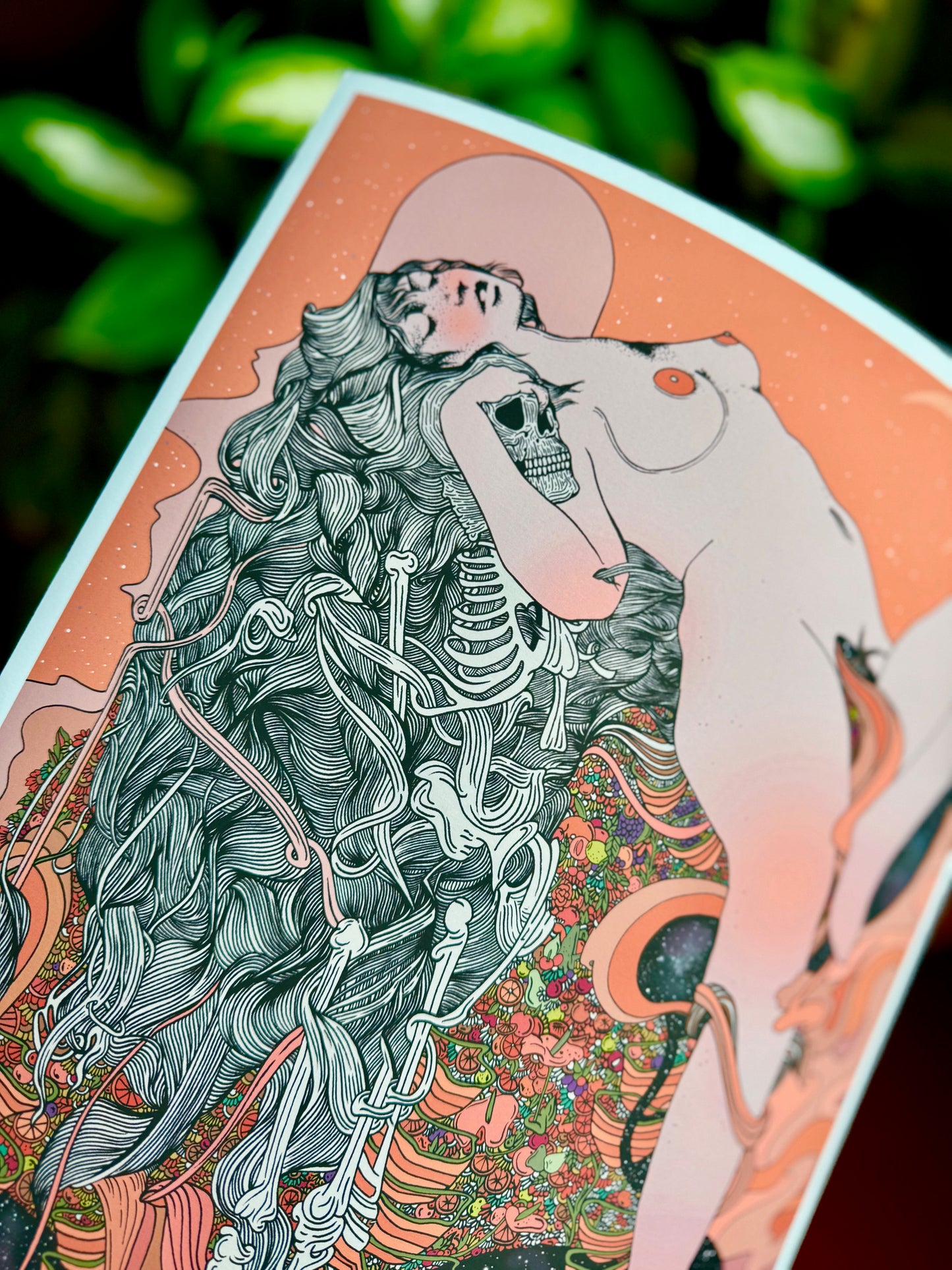 "Blushing Cheeks and Sweet Fruits" Signed Print