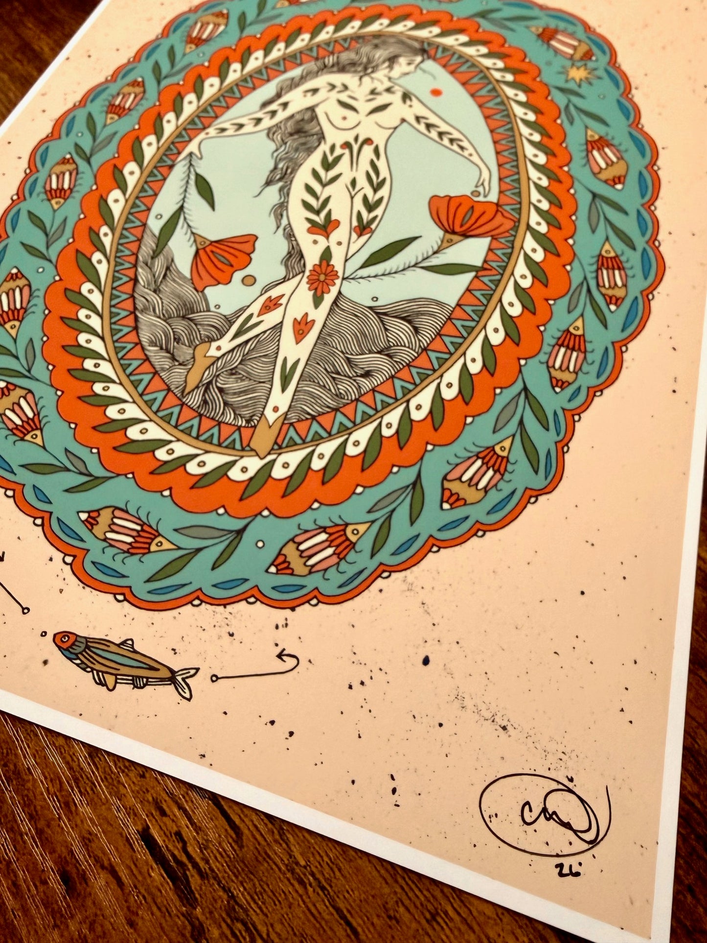 "Minnow" Signed Print