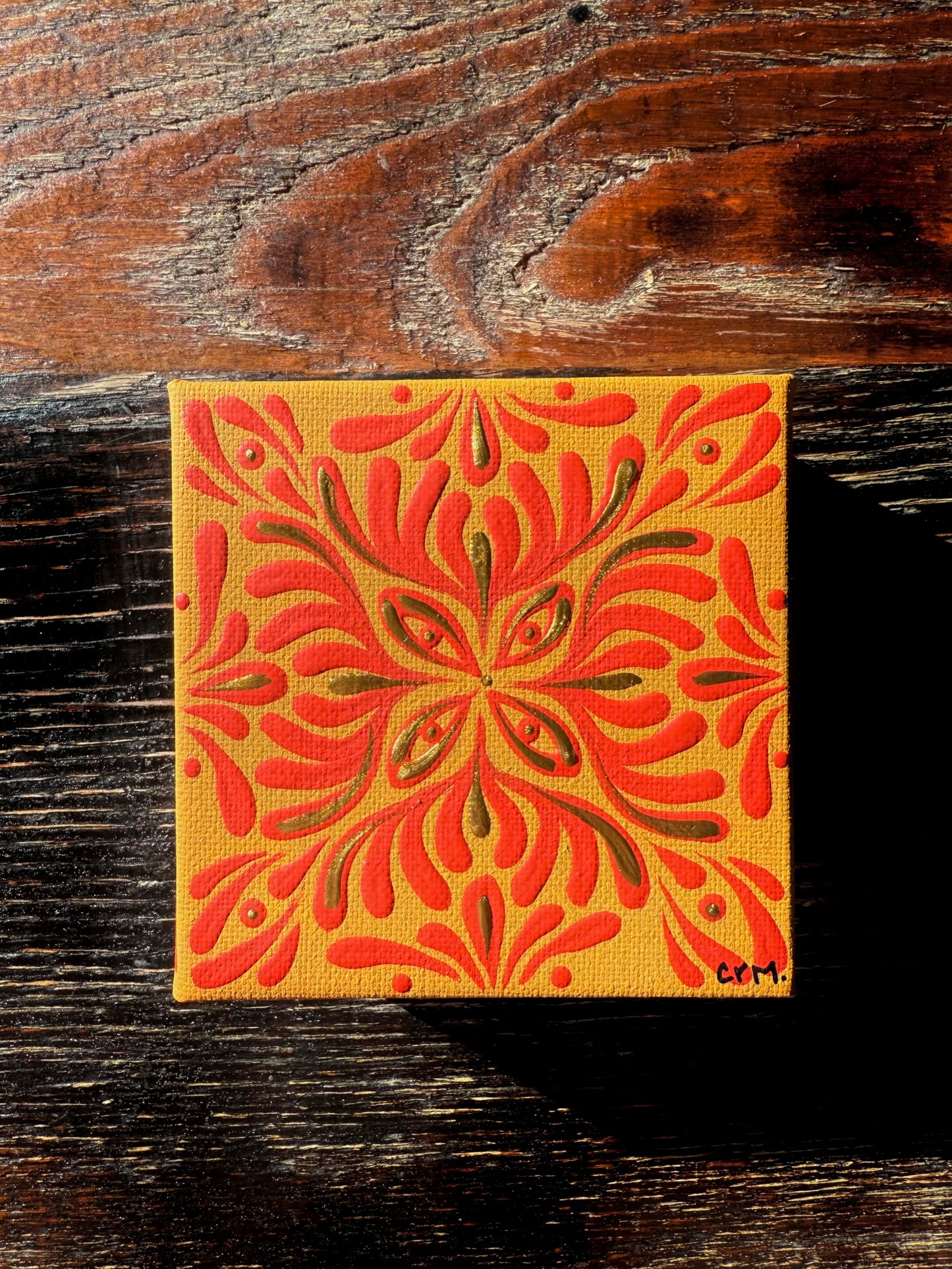 Folk Floral Mini Painting