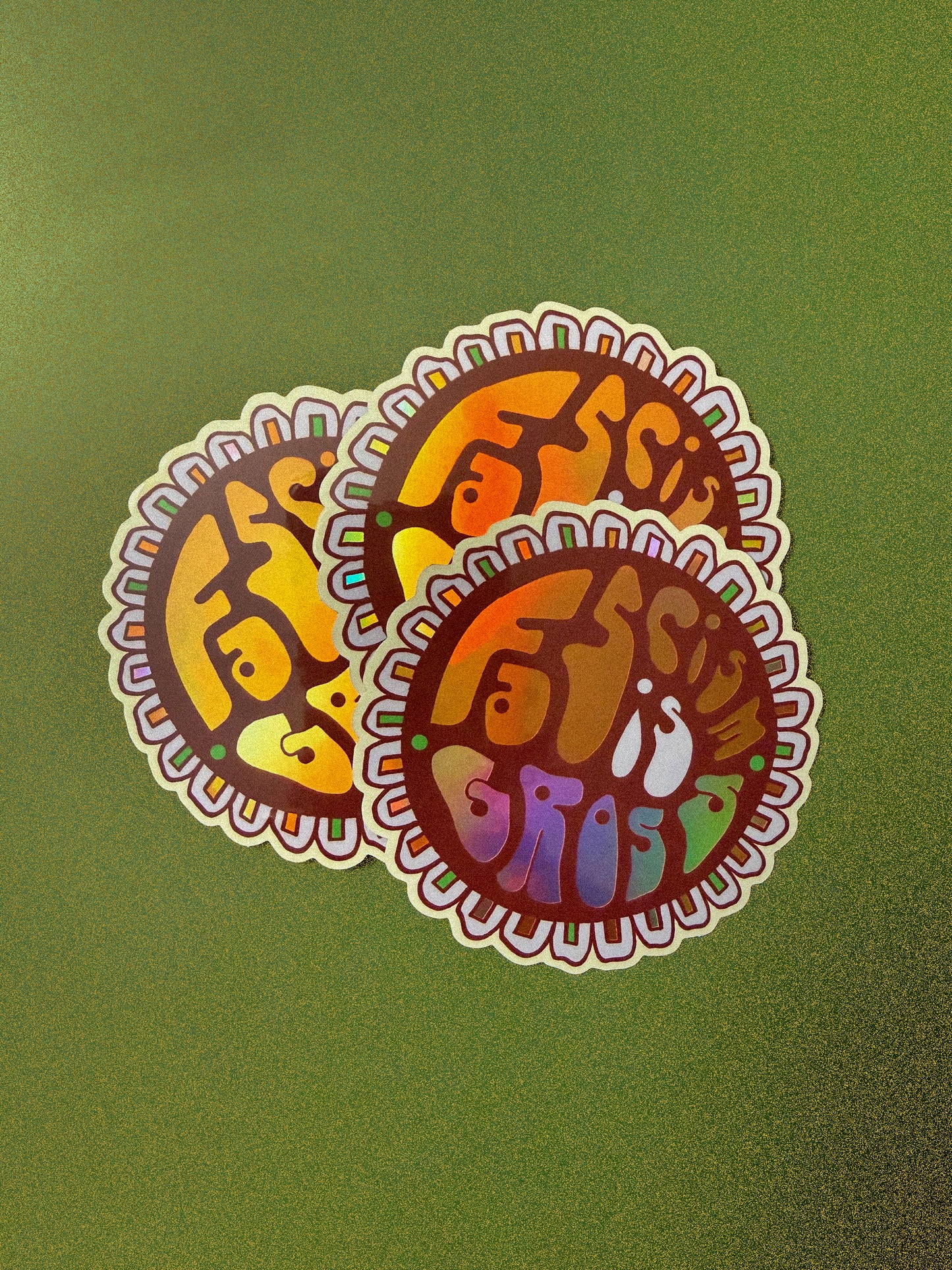 "Fascism is Gross" Holographic Sticker