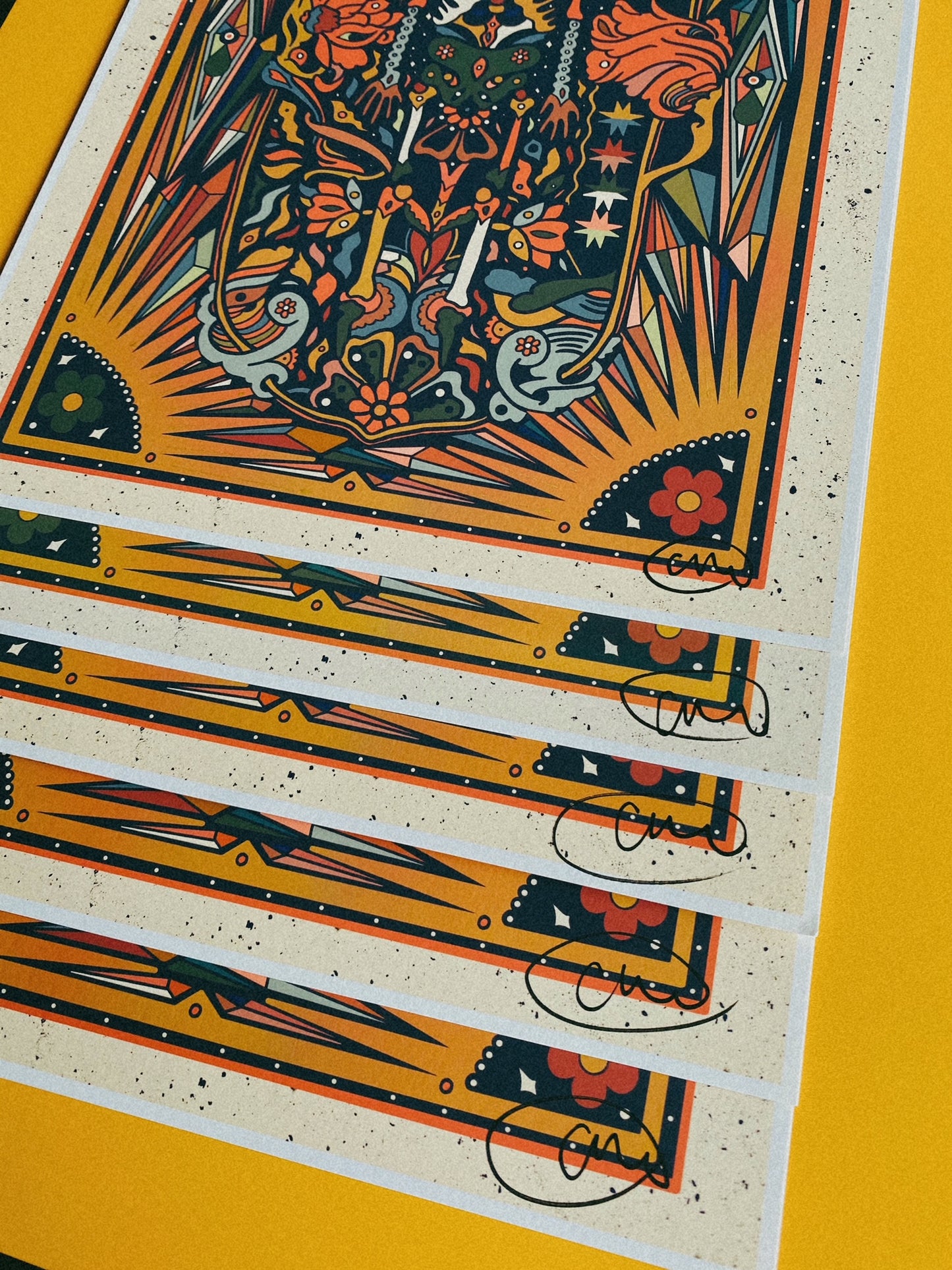 "Kaleidoscope" Embellished Print