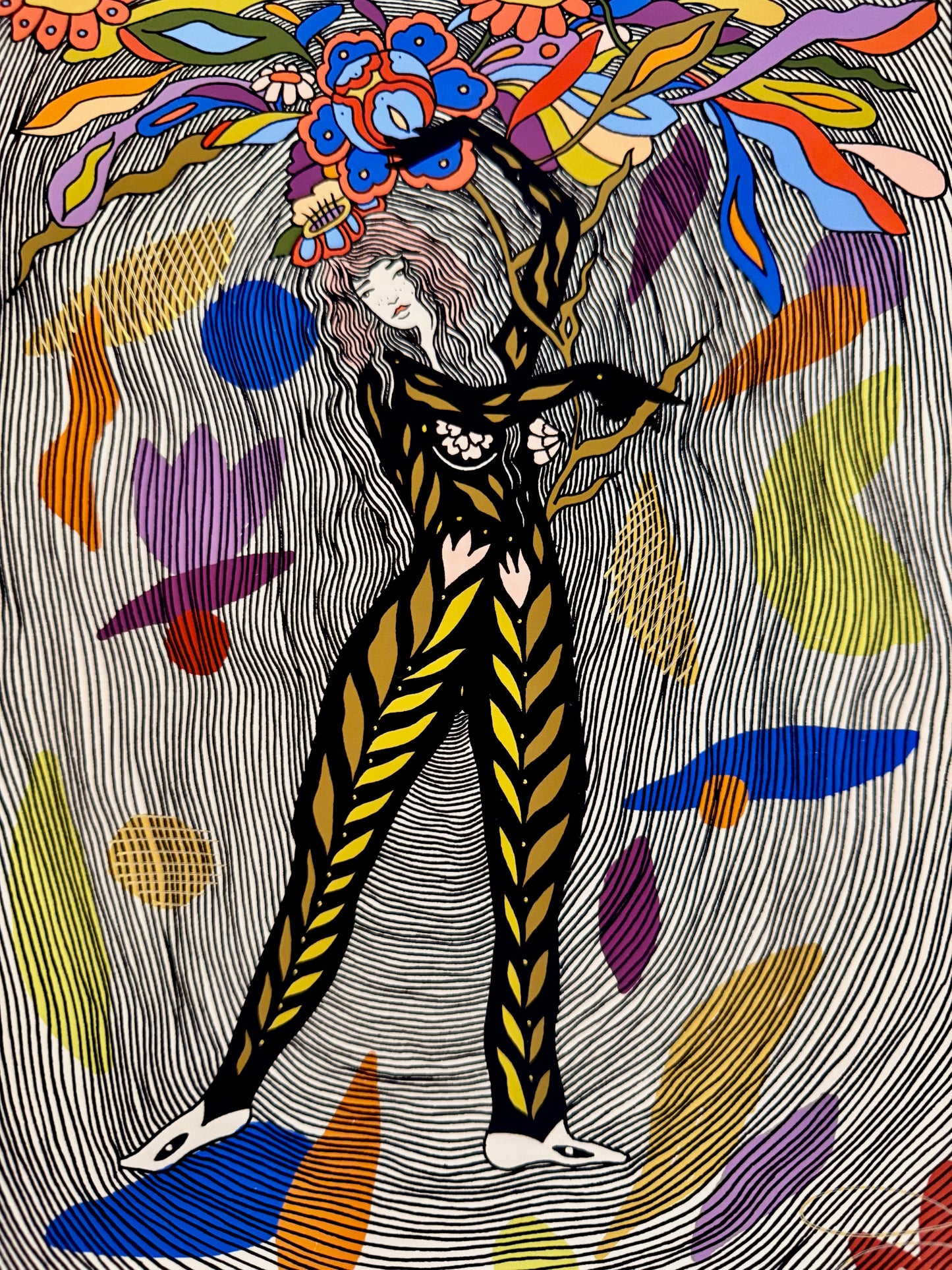 “Prune for Growth” Embellished Print