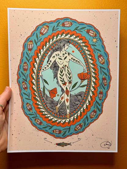 "Minnow" Signed Print