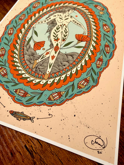 "Minnow" Signed Print