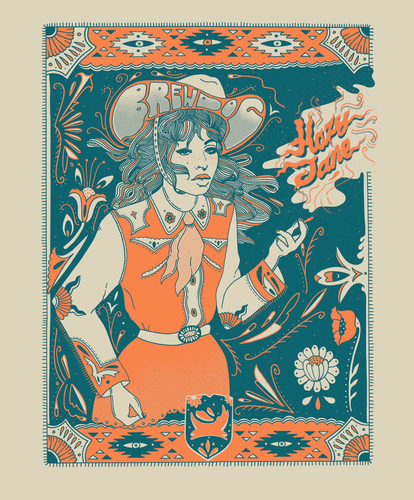 Hazy Jane Screenprint for BrewDog USA