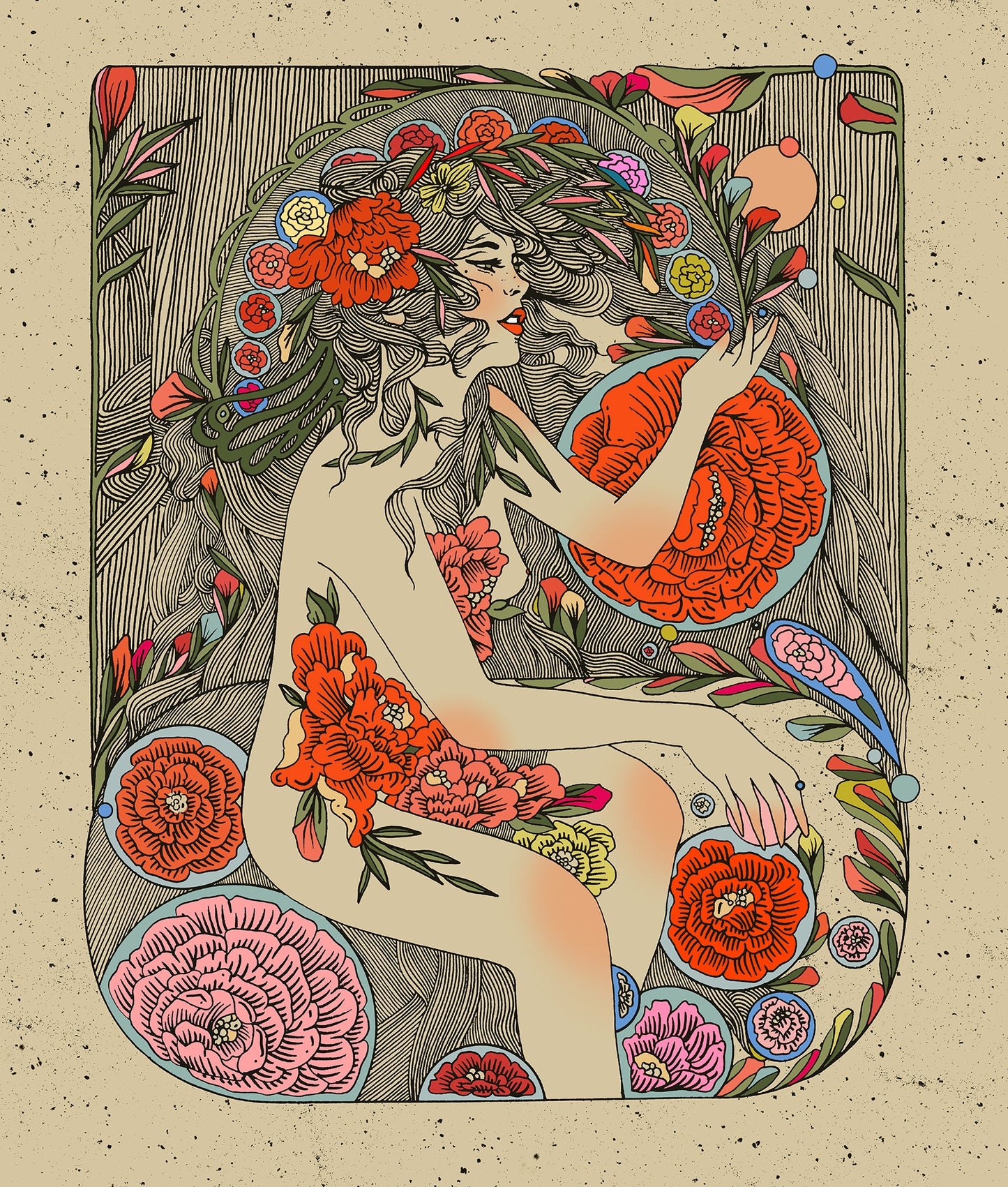 "Drops of Spring" Embellished Print