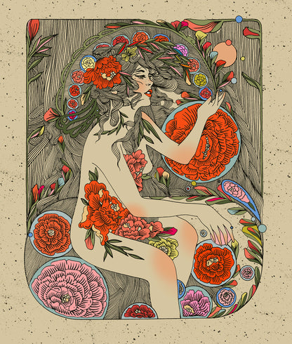 "Drops of Spring" Embellished Print