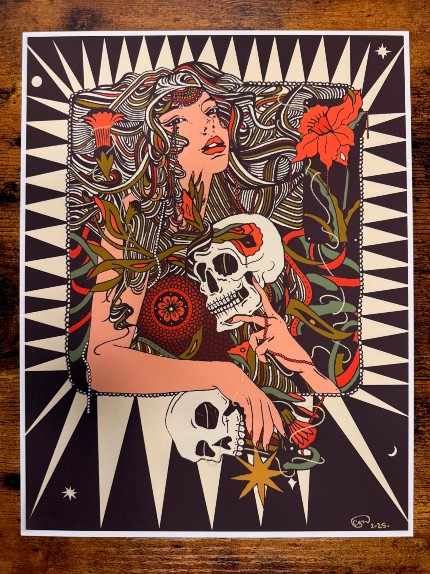 "Grief Thief" Embellished Print