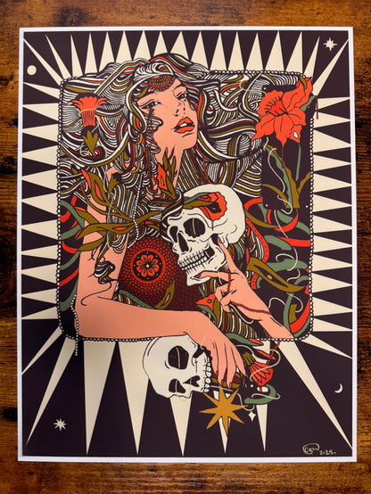 "Grief Thief" Embellished Print