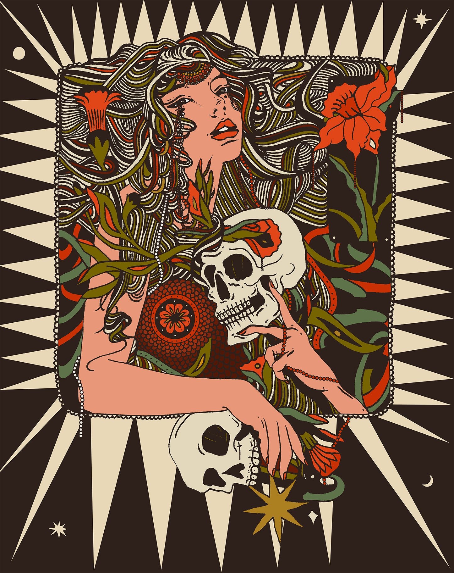 "Grief Thief" Embellished Print