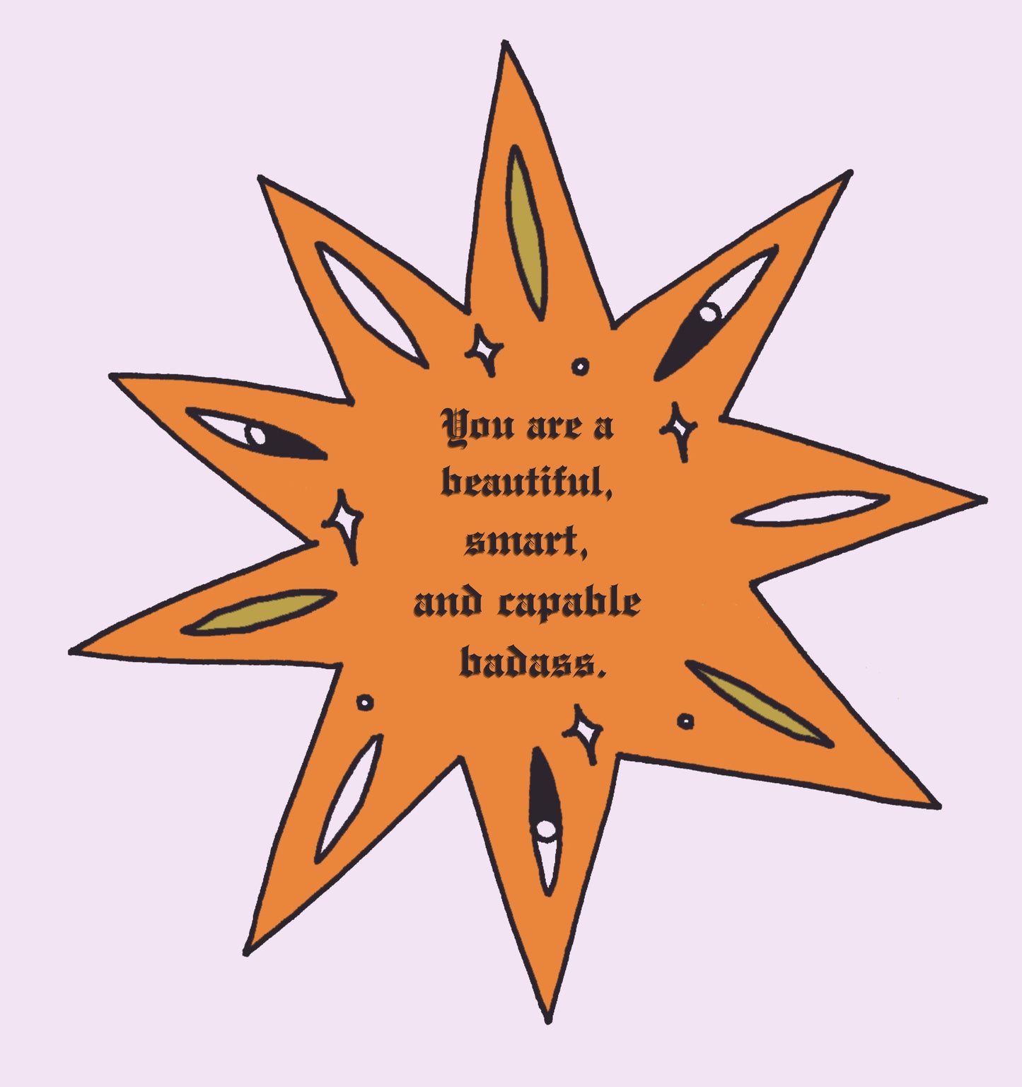 "Badass" Holographic Sticker