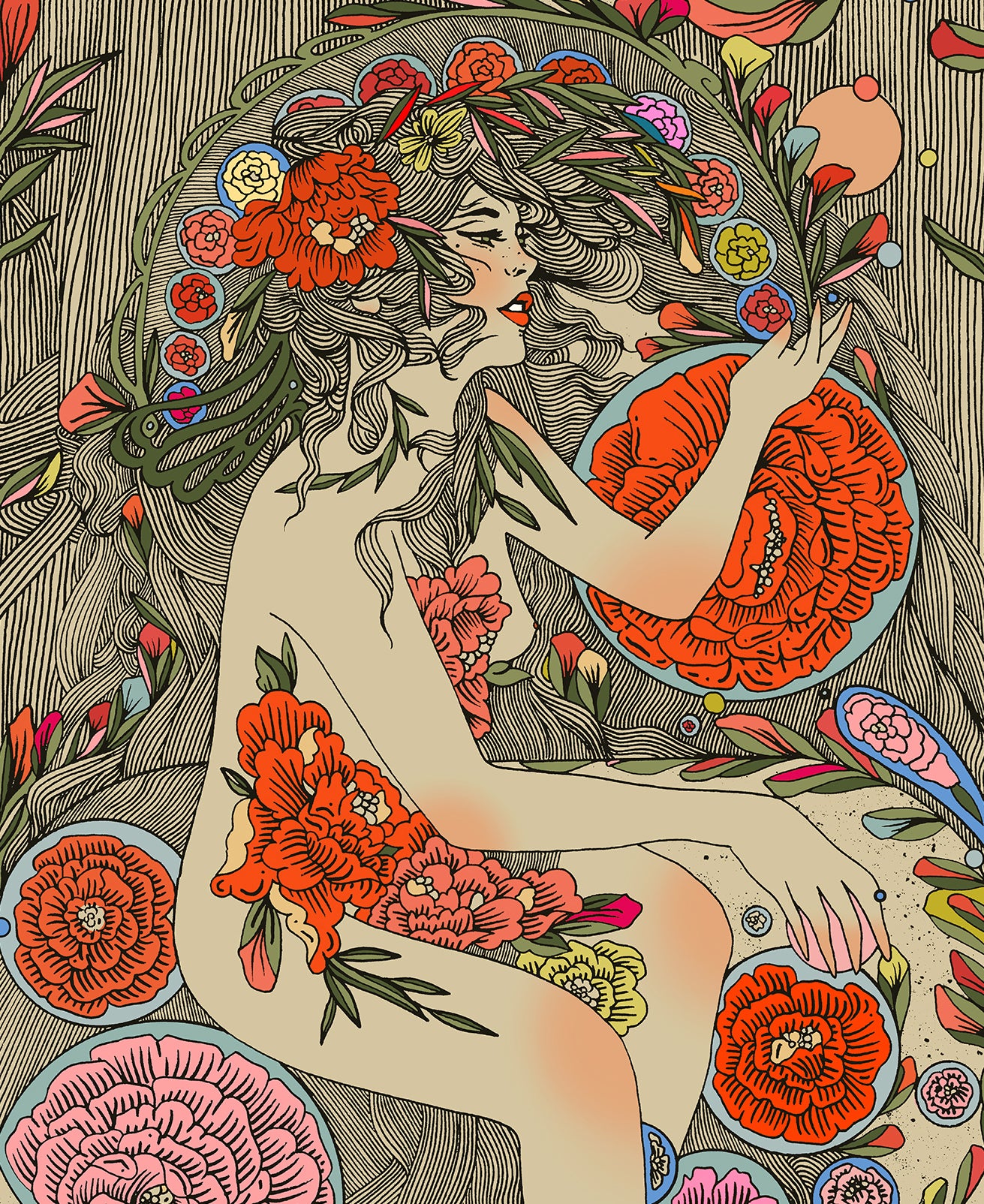 "Drops of Spring" Embellished Print