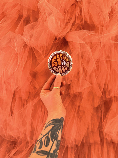 "Fascism is Gross" Holographic Sticker